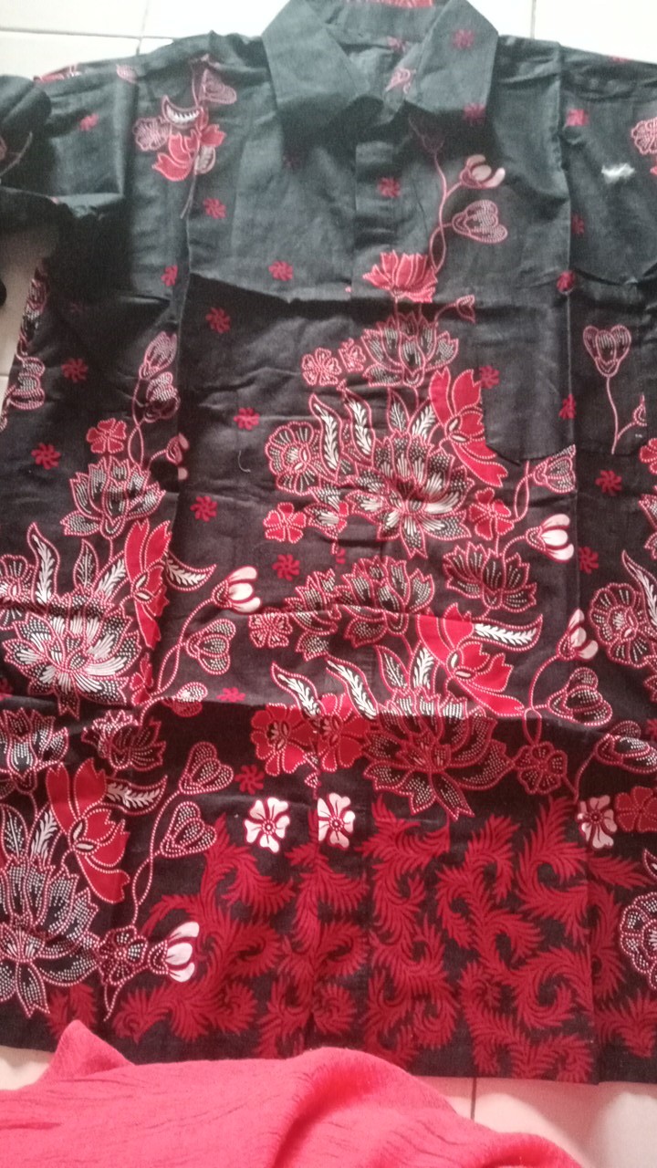 Bswart Batik Hrb026 Kenongo Hem Pendek Padi Pekalongan M L Xl | Batik Pekalongan Harga Grosir Real