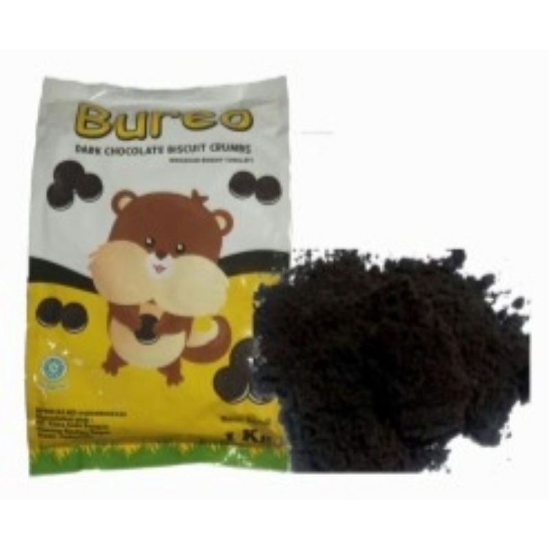 Bureo dark coklat biscuit crumbs 1 kg