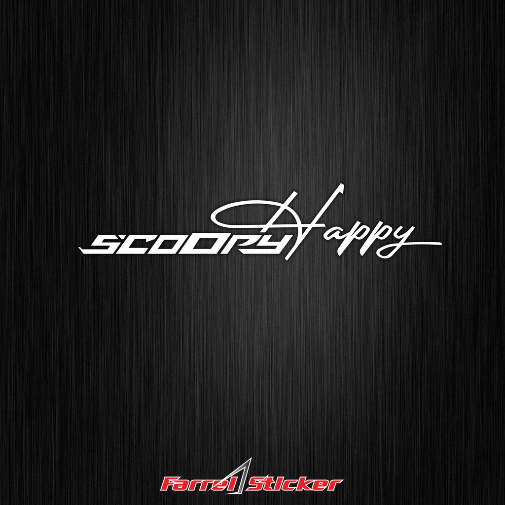 STIKER SCOOPY STICKER SCOOPY HAPPY