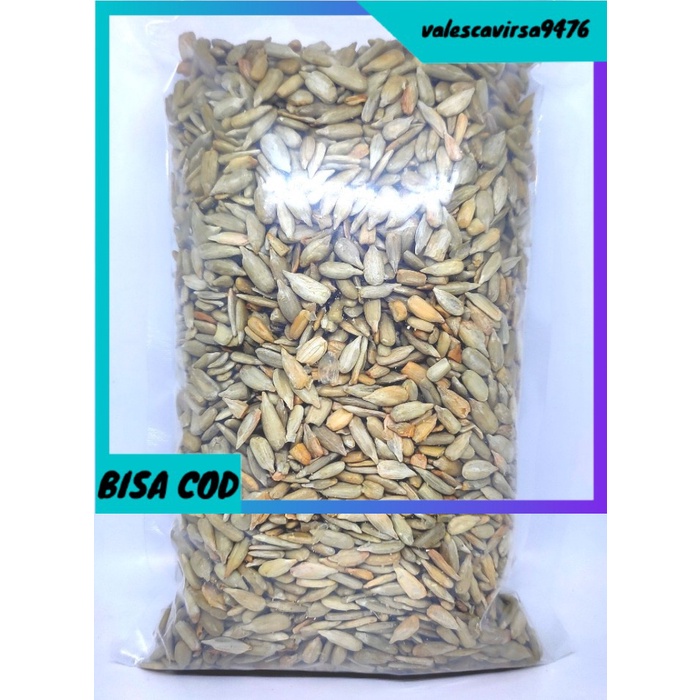 

⭐BISA COD⭐ 500gr Roasted Sunflower Seed - Biji Bunga Matahari - Asin - Salted