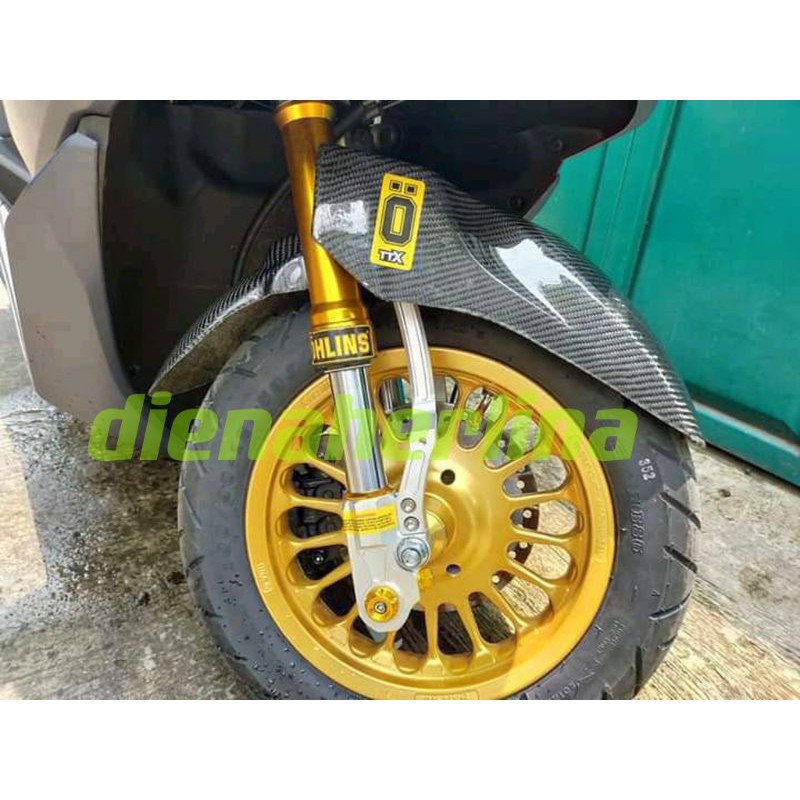 spakbor depan Honda PCX 160 kevlar cetak bukan lapiis.kevlar spakbor Honda PCX.spakbor depan PCX 160