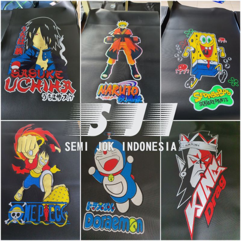 Kulit Jok Motor SABLON GAMBAR BESAR  (46x90cm) Bag 1