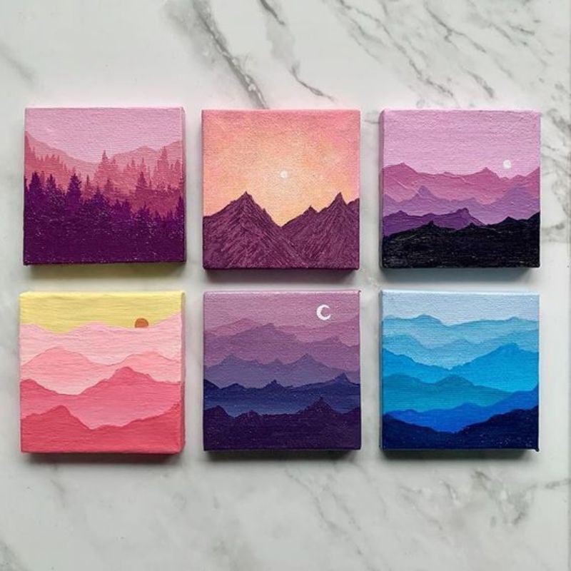 Jual CUSTOM MINI CANVAS 10X10 PAINT BY NUMBERS Shopee Indonesia