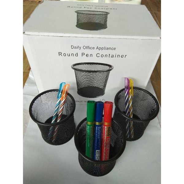 

Tempat Ballpoint keranjang besi Bulat