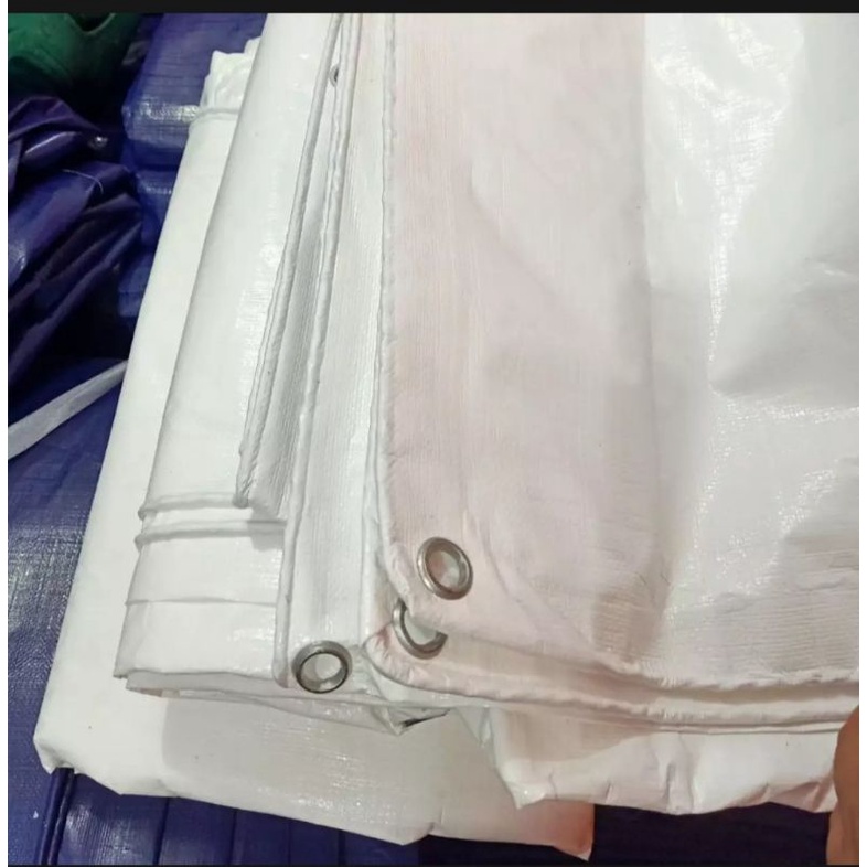 terpal putih tenda putih ukuran reques sesuai keinginan