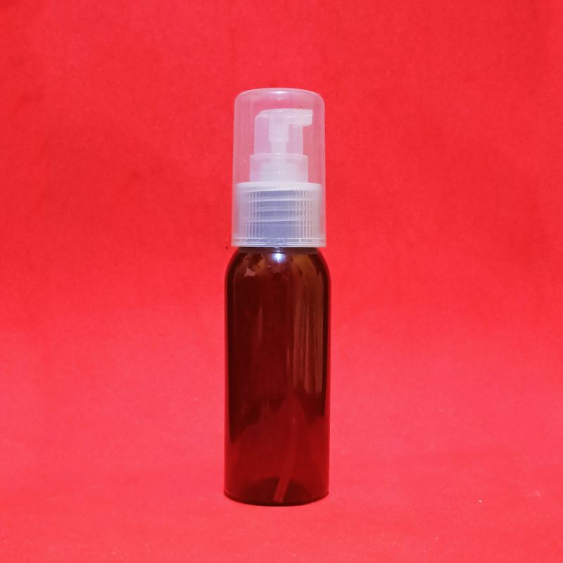 Botol Pump Treatment 60ml / Botol Treatment Pump 100ml / Botol Lotion Coklat