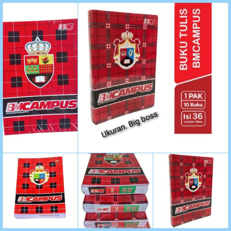 

buku tulis BMCAMPUS isi 36 lembar ukuran boxy