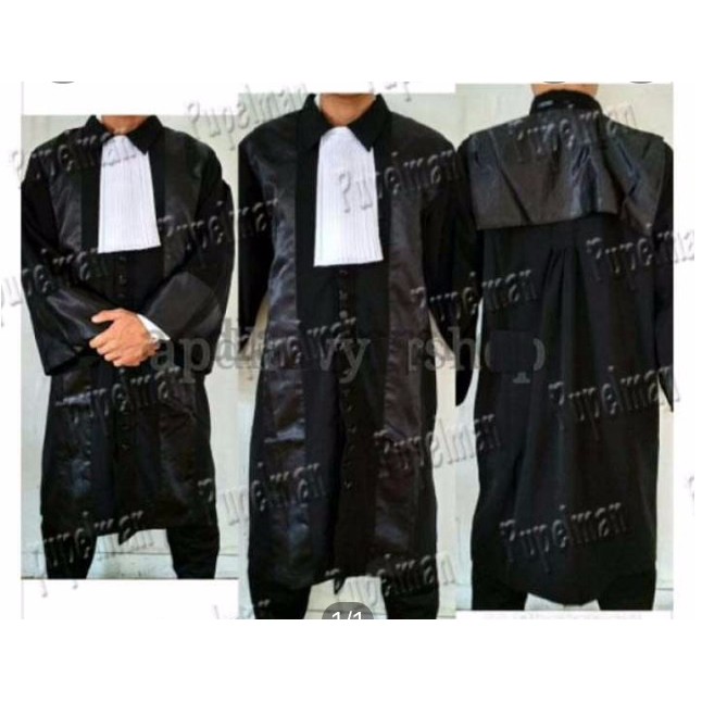 NYAMAN DAN ADEM -  Toga Advokat Pengacara Jubah Jaksa Lawyer Hakim Baju Pengacara Hukum Size XXL