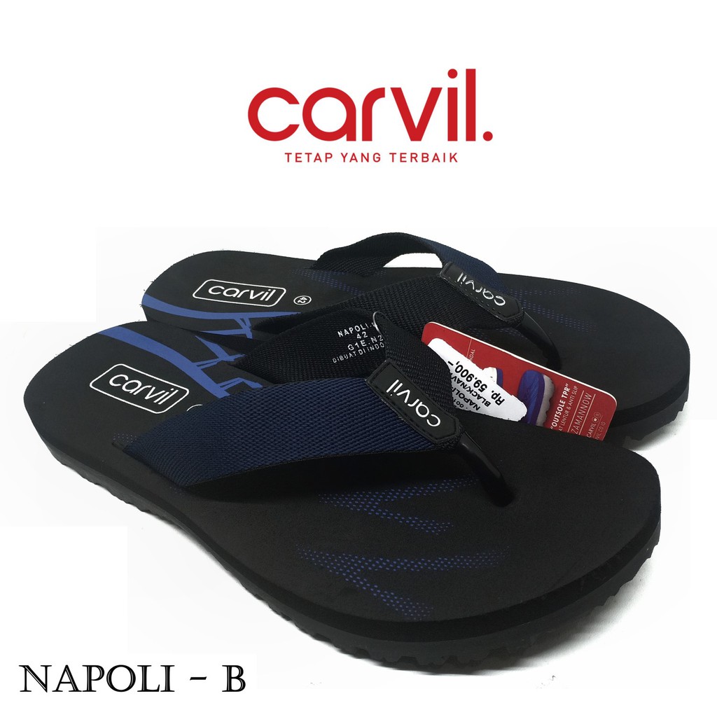 Sandal Carvil Pria Original - Carvil Sandal Pria Napoli-B