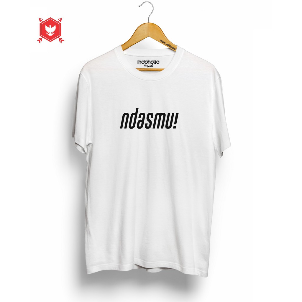 Indoholic Atasan Baju Pakaian Pria Cowok wanita Kaos Distro Murah terbaru Combed 100% Original Ndasmu