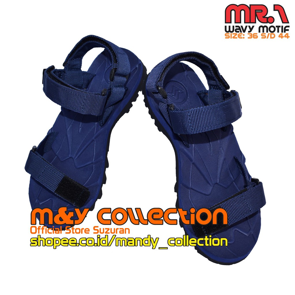 SUZURAN Sandal Edge Navy Blue (MR1)