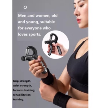 Hand Grip Adjustable Alat Latihan Otot Alat Penguat Otot Tangan 5-60Kg Hand Grip Alat Fitness Cengkraman Gengaman Tangan