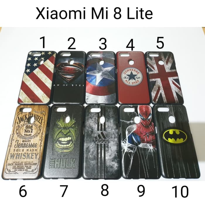 Hardcase Karakter For Xiaomi Mi 8 Lite case Hard Case Mi 8lite