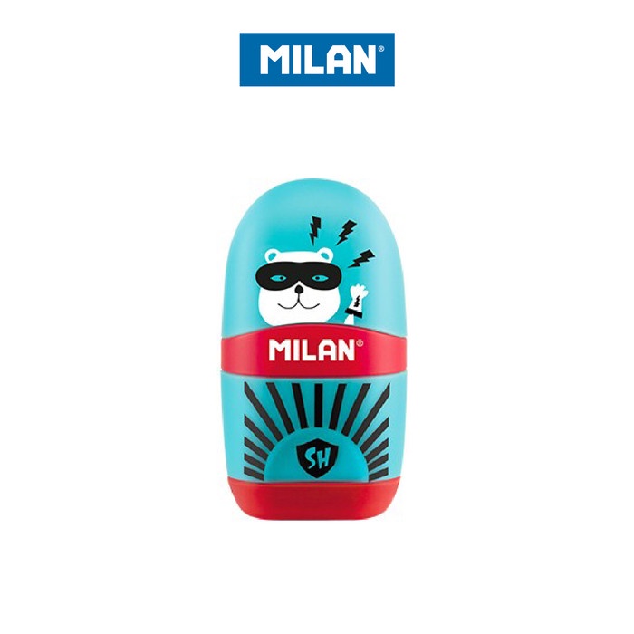 

Milan Sharpener & Eraser Super Heroes (1 Pcs) #47011Sh