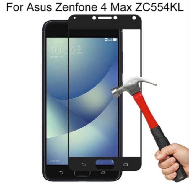 Tempered Glass Asus Zenfone 4 Max Pro 5.5 ZC544KL Full Lem 9D - SC