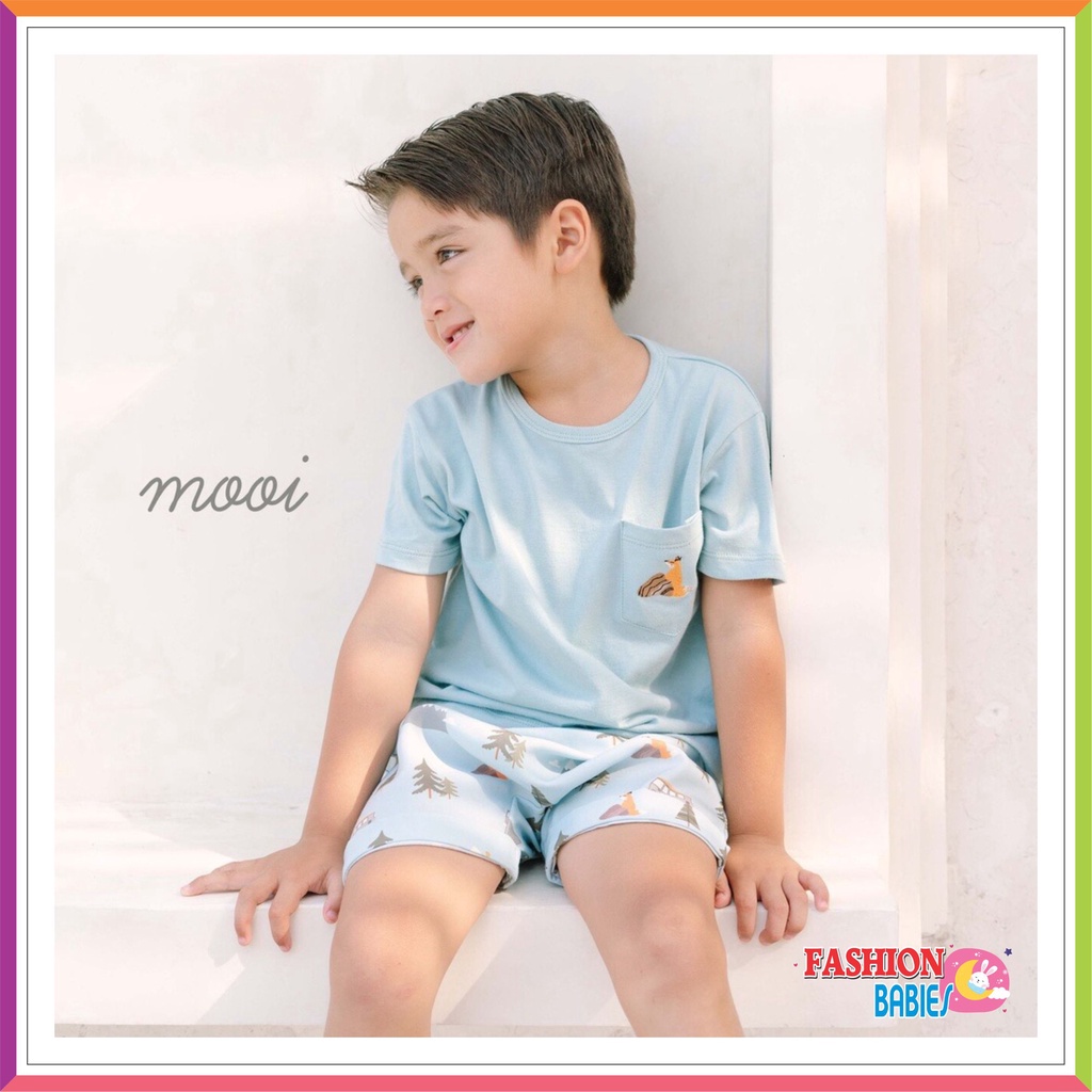 MOOI POCKET TEE SET | SETELAN ANAK CELANA PENDEK ❤ Fashionbabies ❤