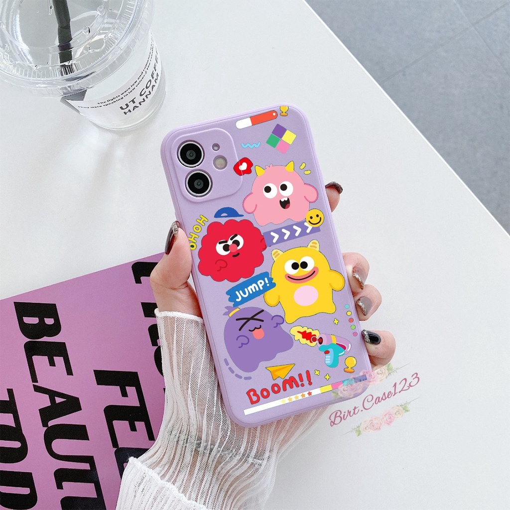 CASE CASING SOFTCASE SILIKON MACARON PELINDUNG KAMERA MONSTER OPPO VIVO SAMSUNG XIAOMI REALME IPHONE ALL TYPE BC6179