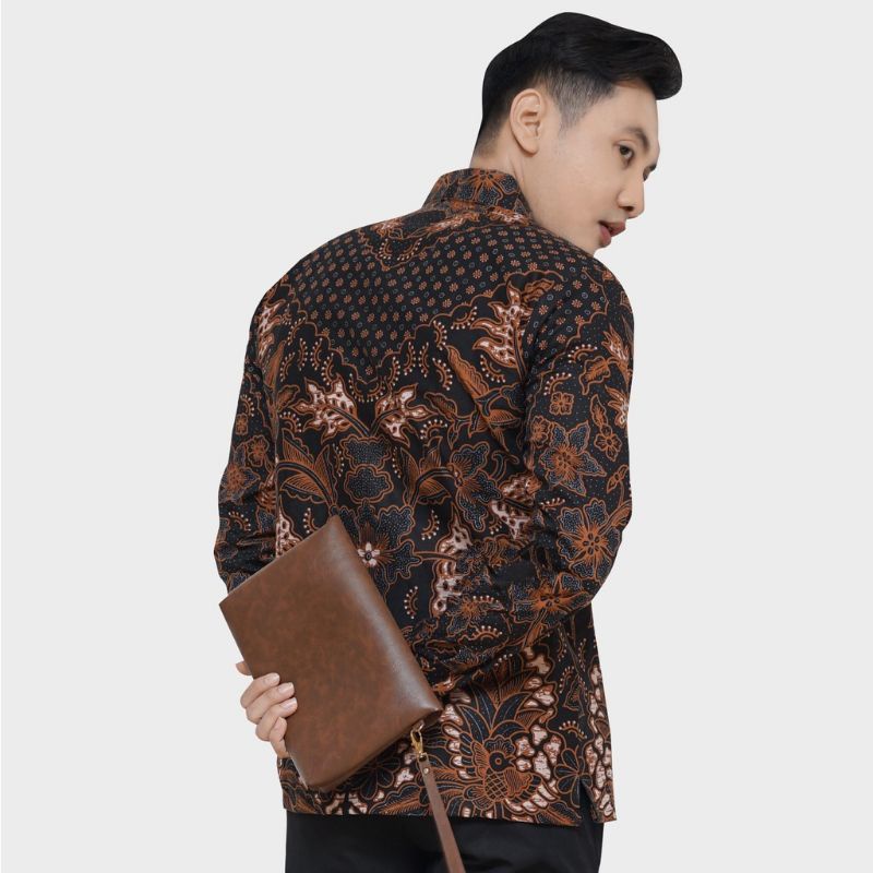 KEMEJA BATIK PRIA LENGAN PANJAN LAPIS FURING