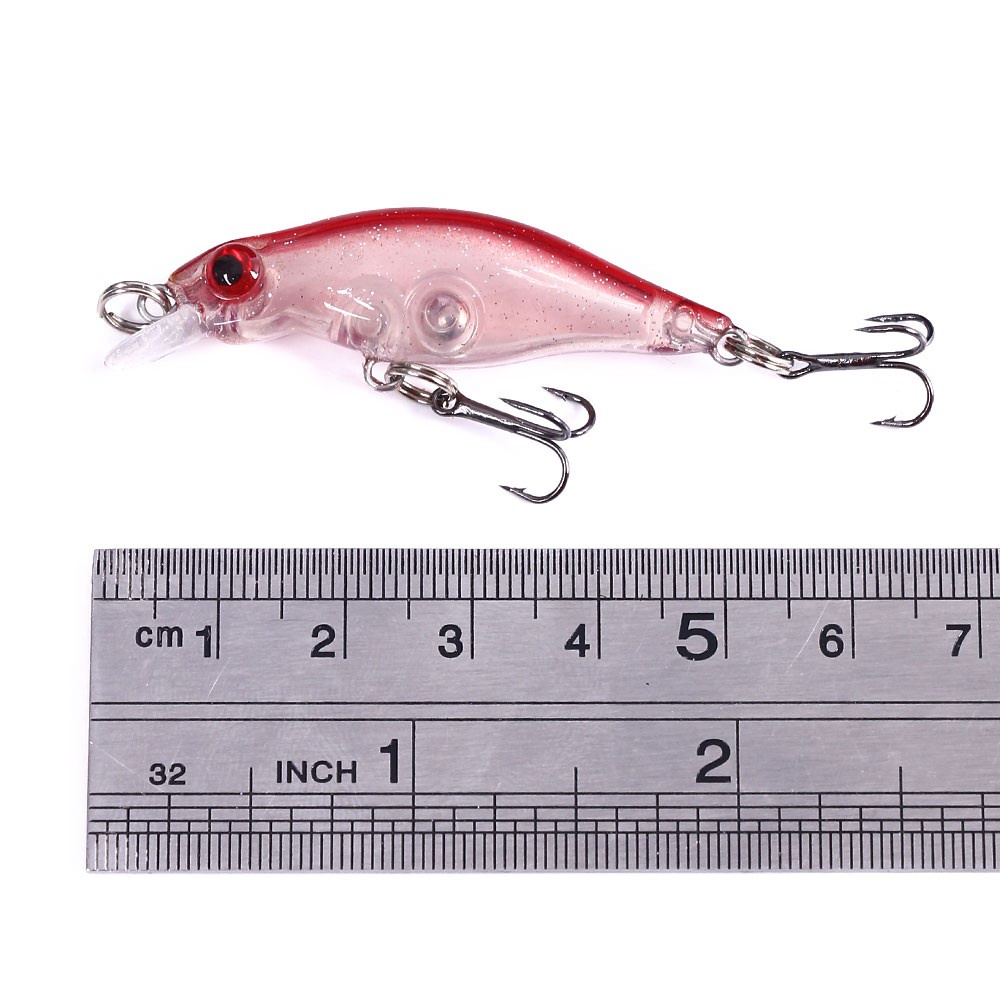 HENGJIA 6PCS Minnow Sinking Wobbler Fishig Bait Umpan Pancing Hard Bait 5cm 2.7g Artificial Crankbait Fishing Tackle