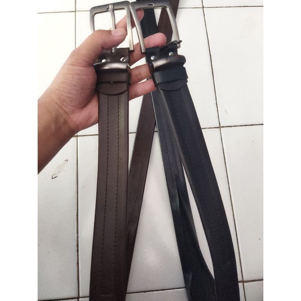 sabuk kulit/ ikat pinggang Resleting asli garut