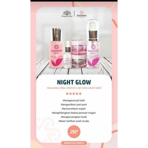 JUSTMINE Glowing Beauty Skincare forte Night Glow