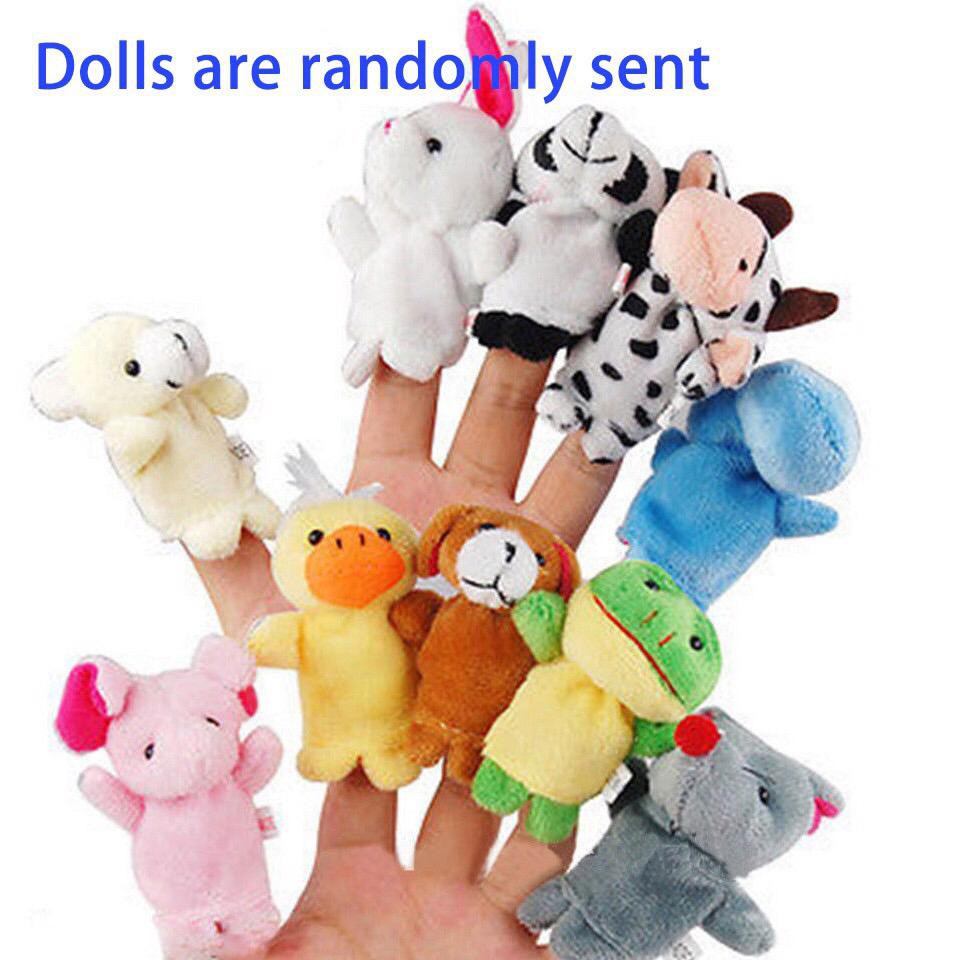 1 Pcs Boneka Jari Keluarga Mainan Edukasi Animal Finger Puppet