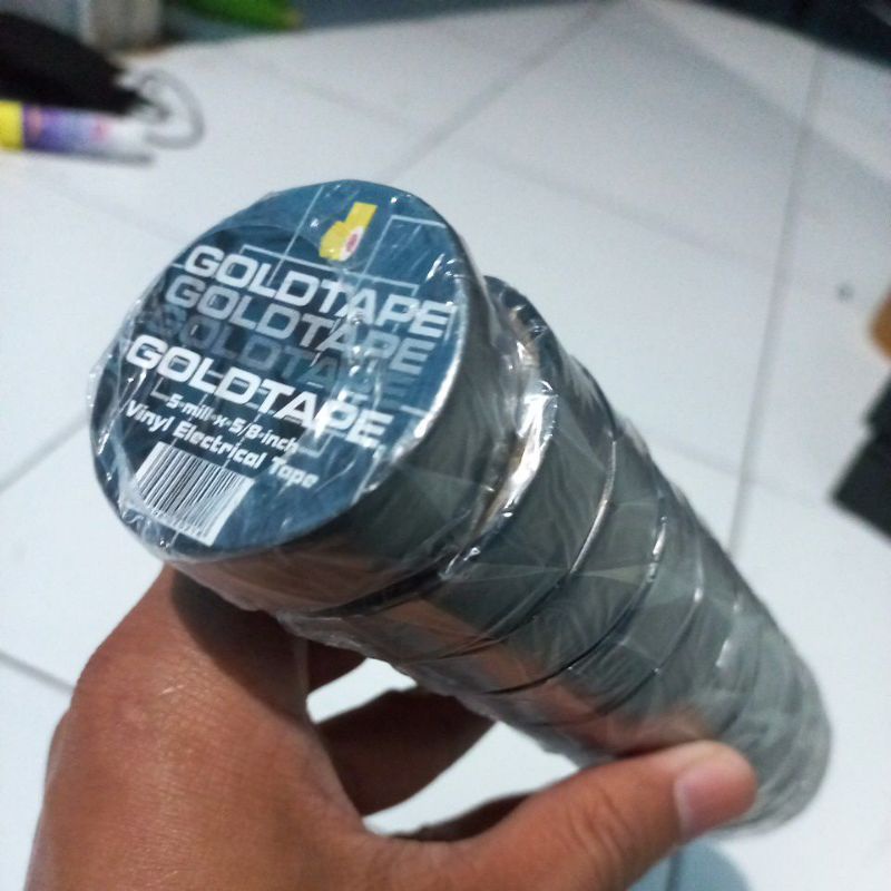 

Solasi GOLDTAPE Isolasi Solatip Lakban Warna Hitam Listrik Gold Tape