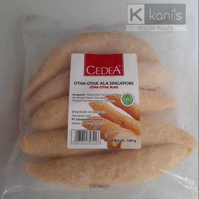 

Otak - Otak Ala Singapore Cedea 500 gr