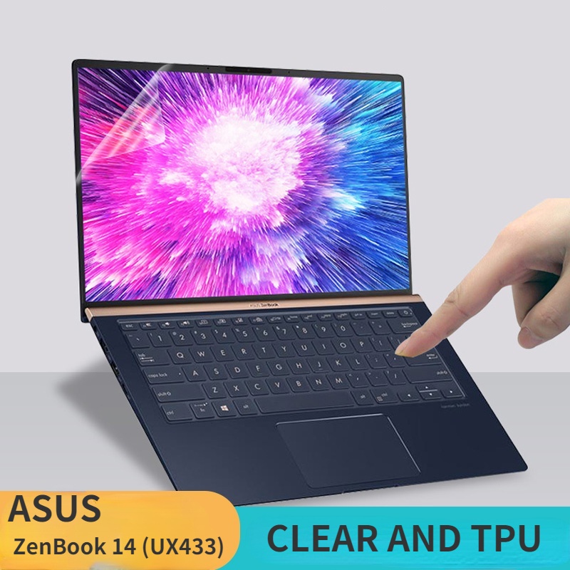 Film Pelindung Keyboard Silikon Transparan Anti Air Untuk ZenBook 14 (UX433) INSPIRON Deluxe14 U4300FN Vivobook 14x2019 U4300 U4300FN 14, U2 ZenBook