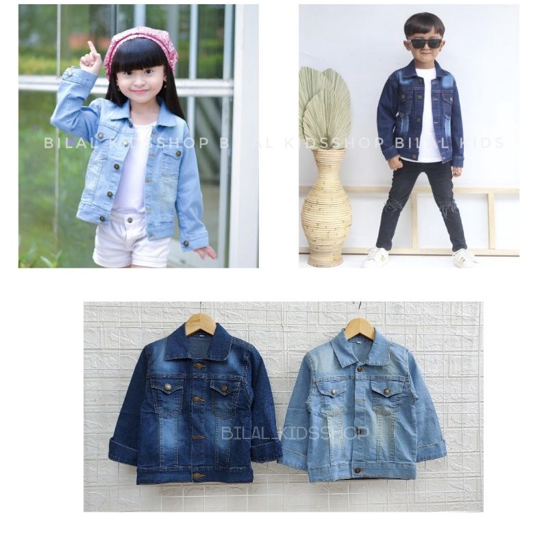 JAKET JEANS ANAK UNISEX  1-12th