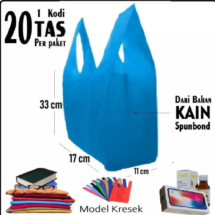 

Goodie Bag / Tas Kain Spunbond Model Kresek Isi.20Pcs Berkualitas