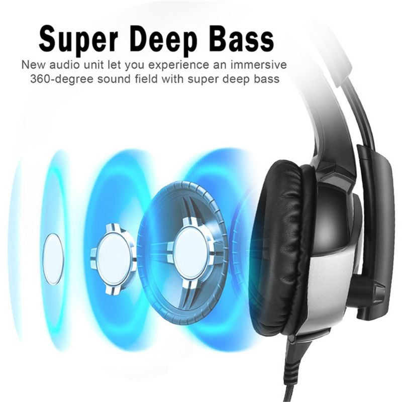 Gaming Headset Super Bass LED with Microphone - K5