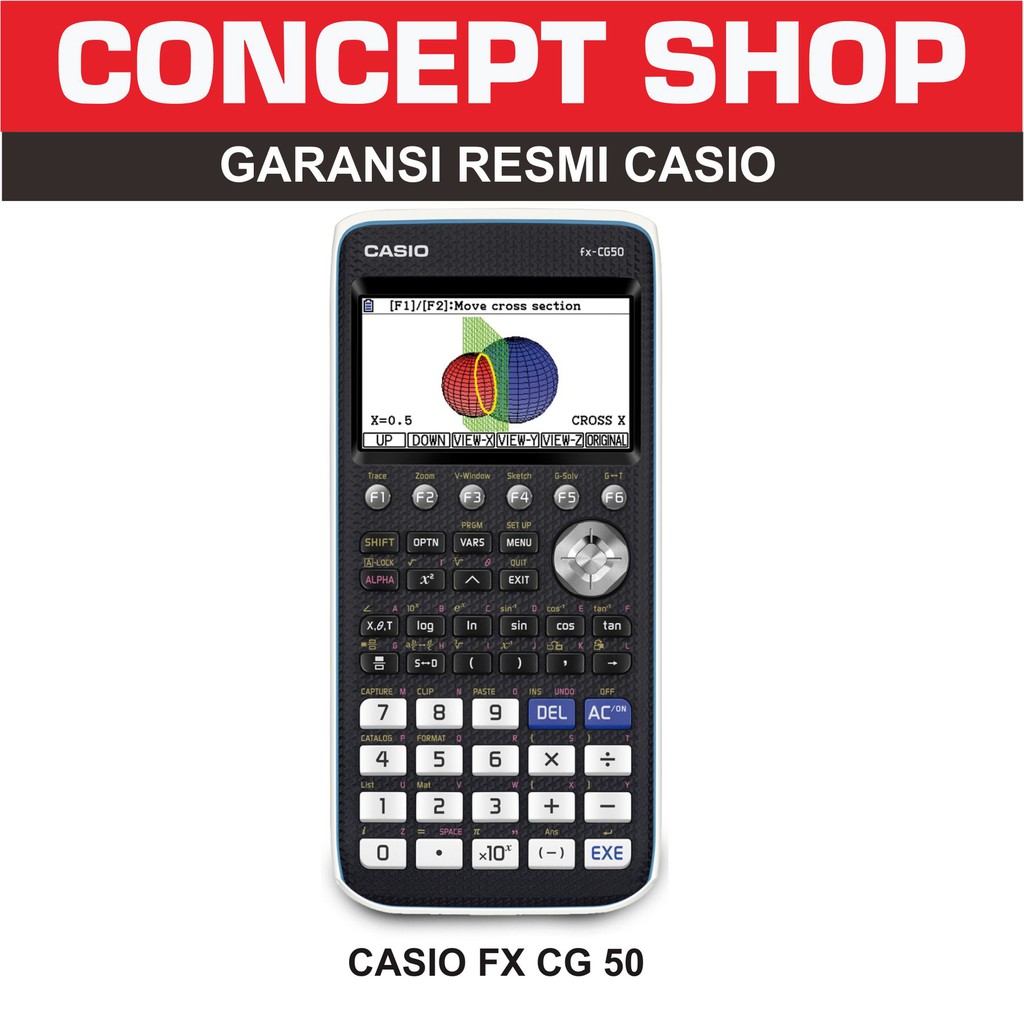 

CASIO FX CG 50 / FX CG50 COLOUR GRAPHIC CALCULATOR RESMI