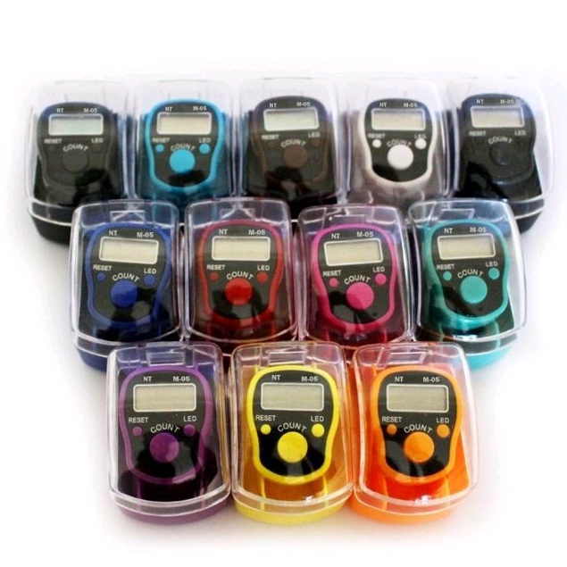 TASBIH DIGITAL LED + ALARM, Tasbih Jari, Counter, Tasbih Ibadah Mini Import Murah