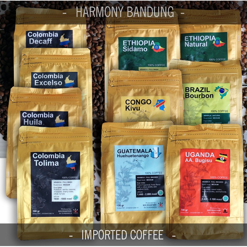 

KOPI IMPORT PREMIUM 190gr BRAZIL, COLOMBIA, CONGO, ETHIOPIA, GUATEMALA, UGANDA.
