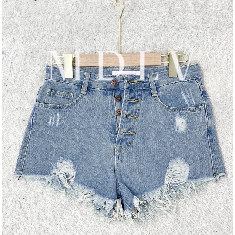 MDLV ~ Hotpants Ripped #123 Celana Pendek Jeans Import