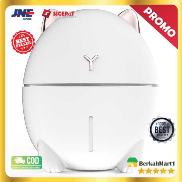 Taffware Dudu Cat Air Humidifier Ultrasonic Night Light 200ml - DDM-1