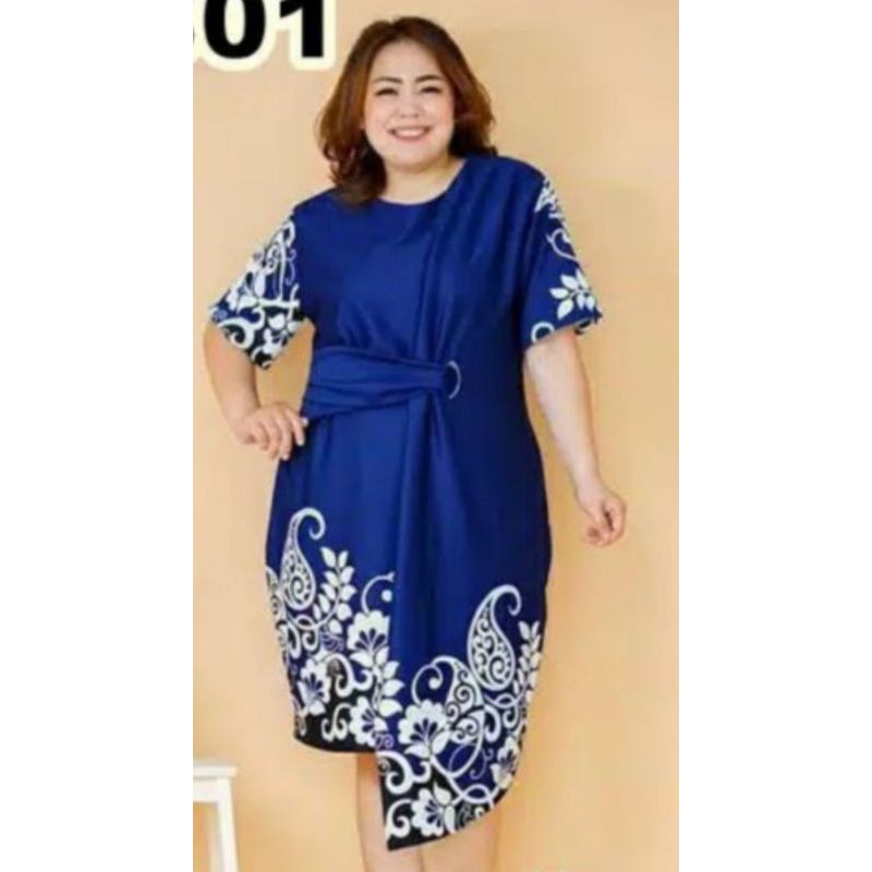 Dress scuba Big size Navy