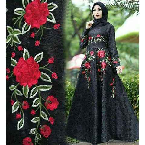 gamis syari terbaru dan termurah maxi laluna