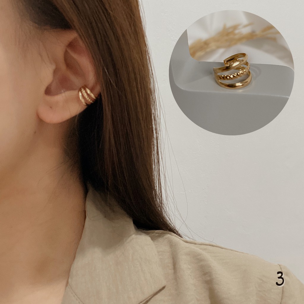 Clip Earring - Anting Cuff / Earcuff / Anting Jepit Tanpa Tindik