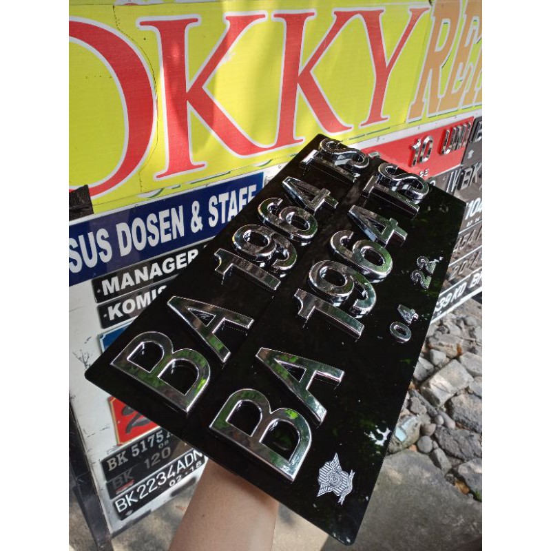 PLAT MOBIL CHROME TIMBUL