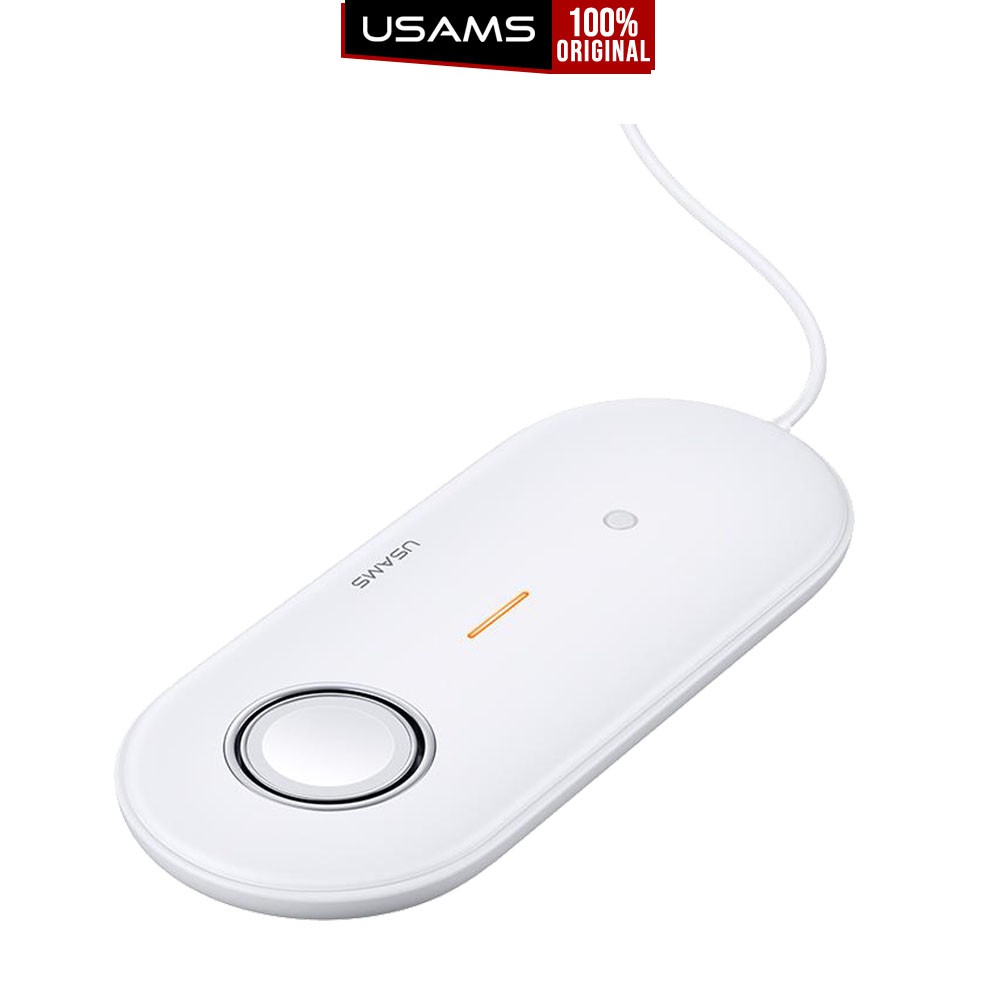 

Wireless Charger Usams 2in1 Qi Charging iPhone Samsung Airpods iWatch
