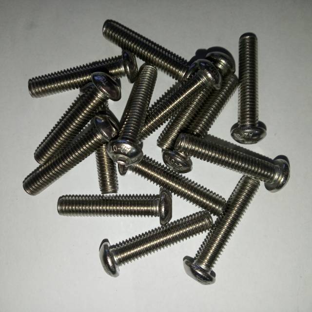 Button L M6 X 30 (3cm)stainless 304