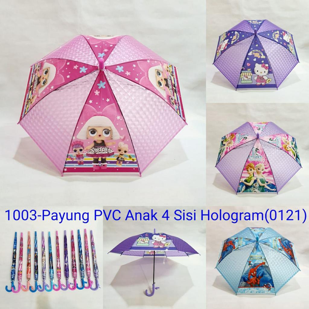 PAYUNG ANAK KARAKTER HOLOGRAM MOTIF RANDOM SAKURA 1003