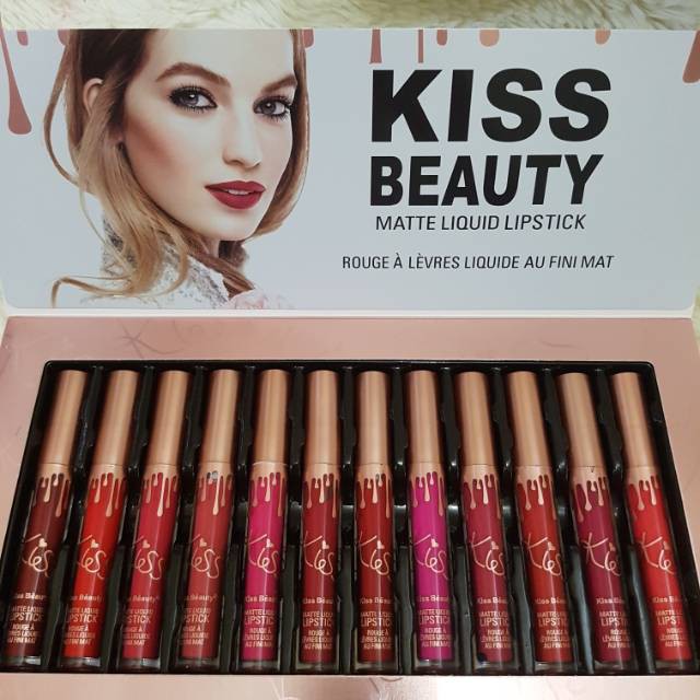 Lipcream KISS BEAUTY MATTE LIQUID LIPSTICK