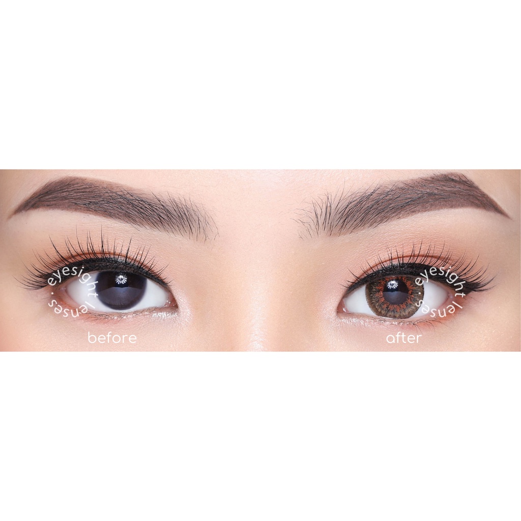 EYESIGHT LENSES Softlens Puffy 3 Tone Brown (2pcs/sepasang)