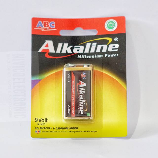 Baterai ABC alkaline kotak 9v