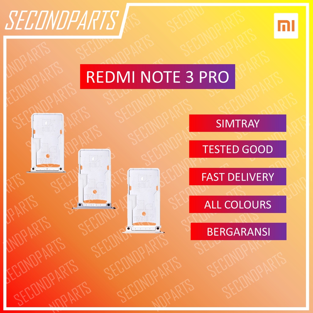 SIM TRAY SLOT SIM LOCK TEMPAT KARTU XIAOMI REDMI NOTE 3 PRO ORIGINAL