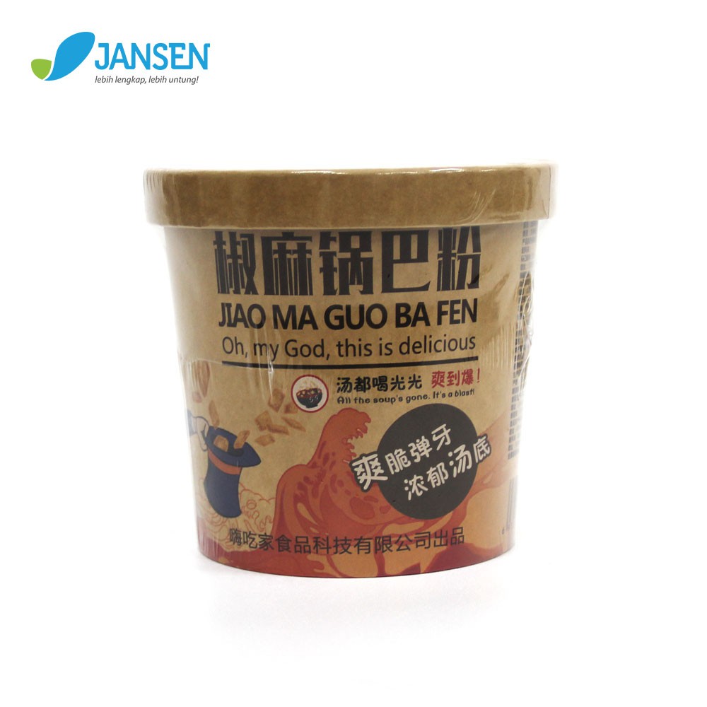 HaiChijia Jiao Ma Guo Ba Fen - Pepper Flavour With Rice Crackers - Mie
