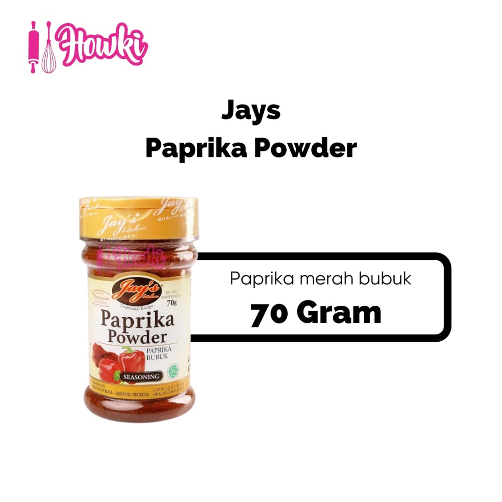 

Jays Seasoning Paprika Powder / Paprika Bubuk